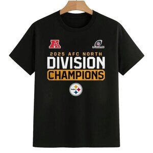 Pittsburgh Steelers AFC North Champions 2025 Cheers Shirt 73